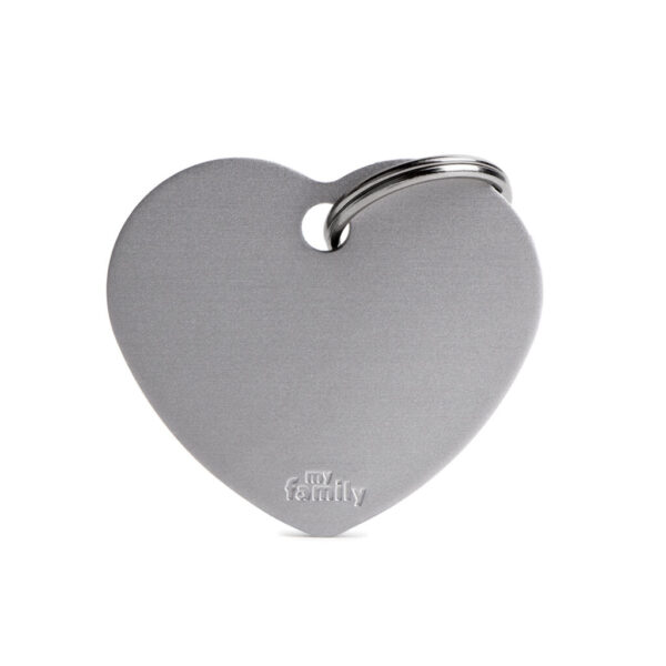 CHAPA IDENTIFICADORA  HEART ALUMINUM - Imagen 2
